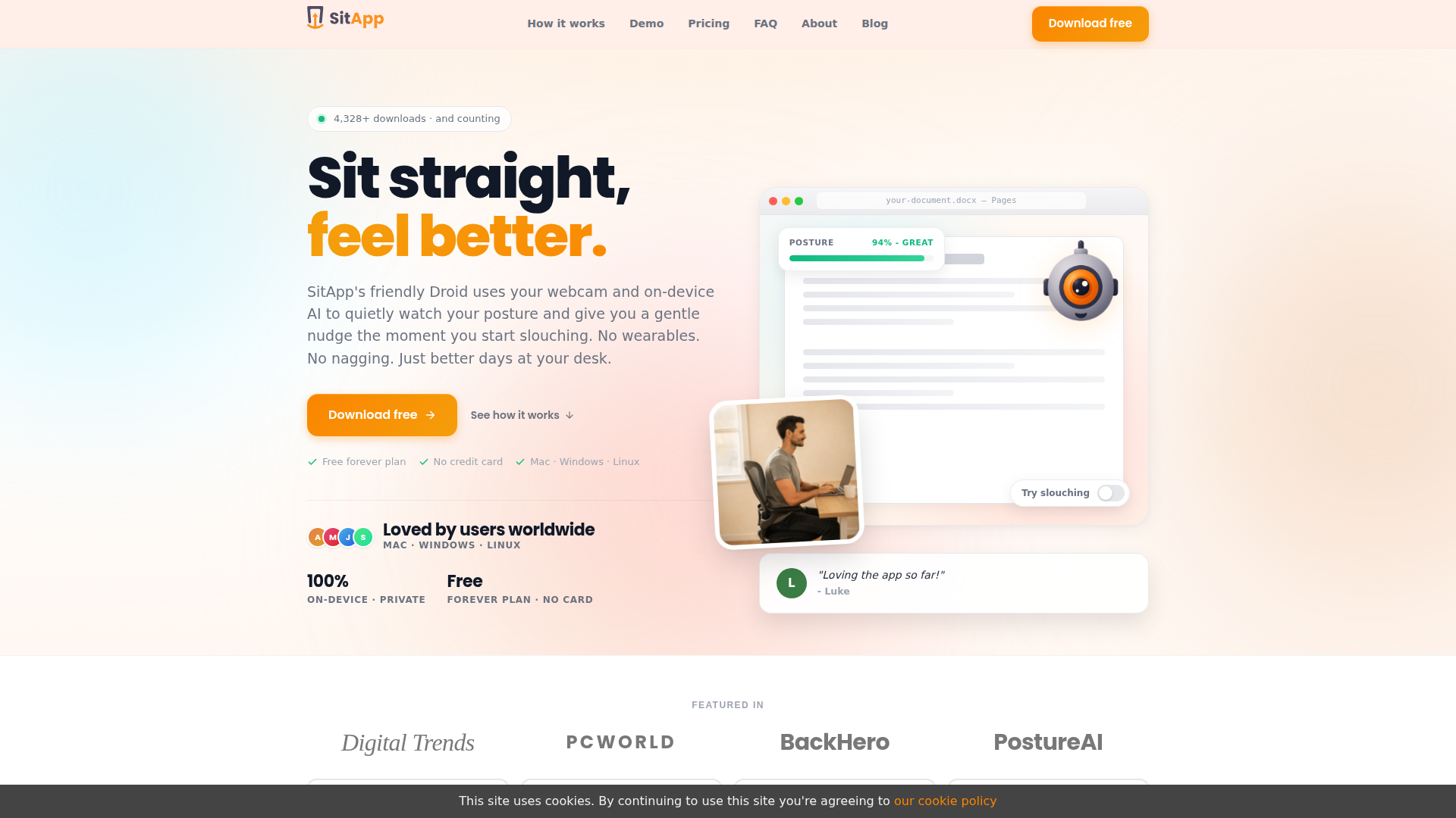SitApp screenshot