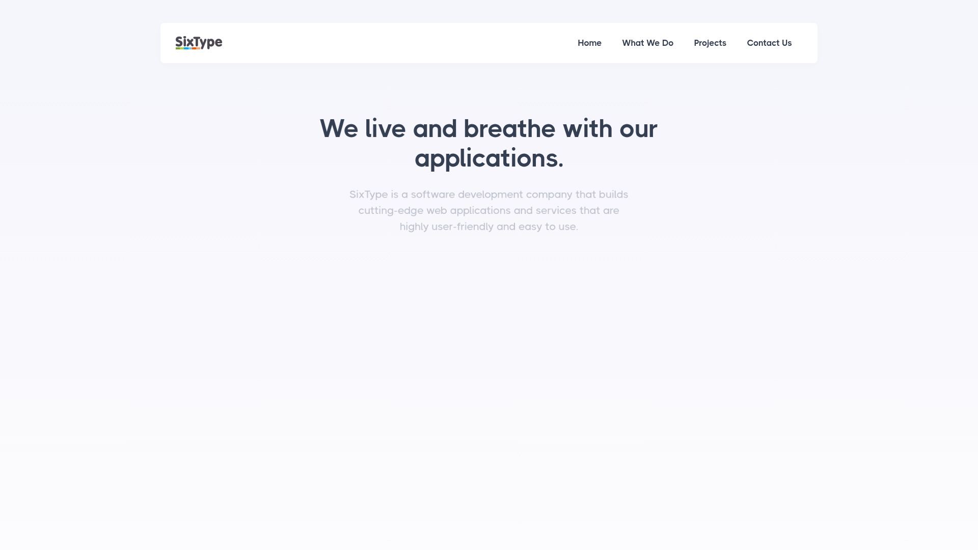 SixType screenshot
