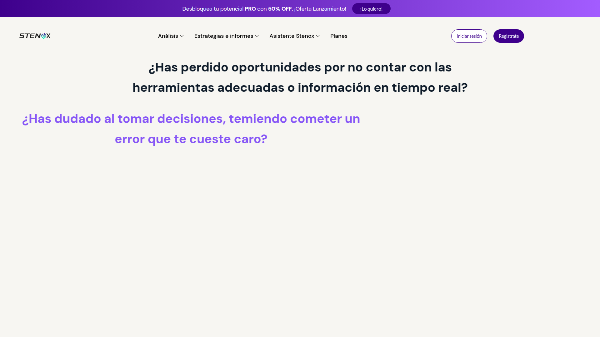 Stenox Analytics screenshot