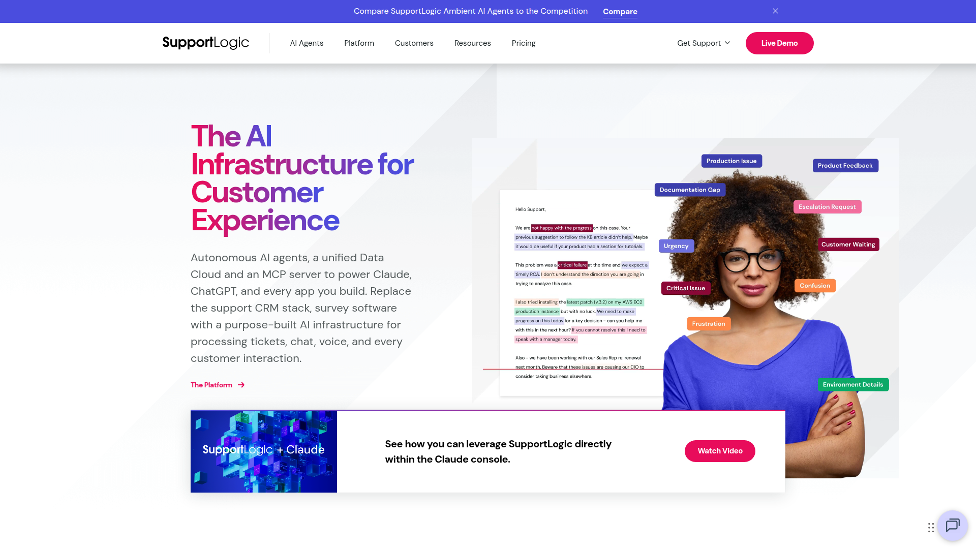 SupportLogic screenshot