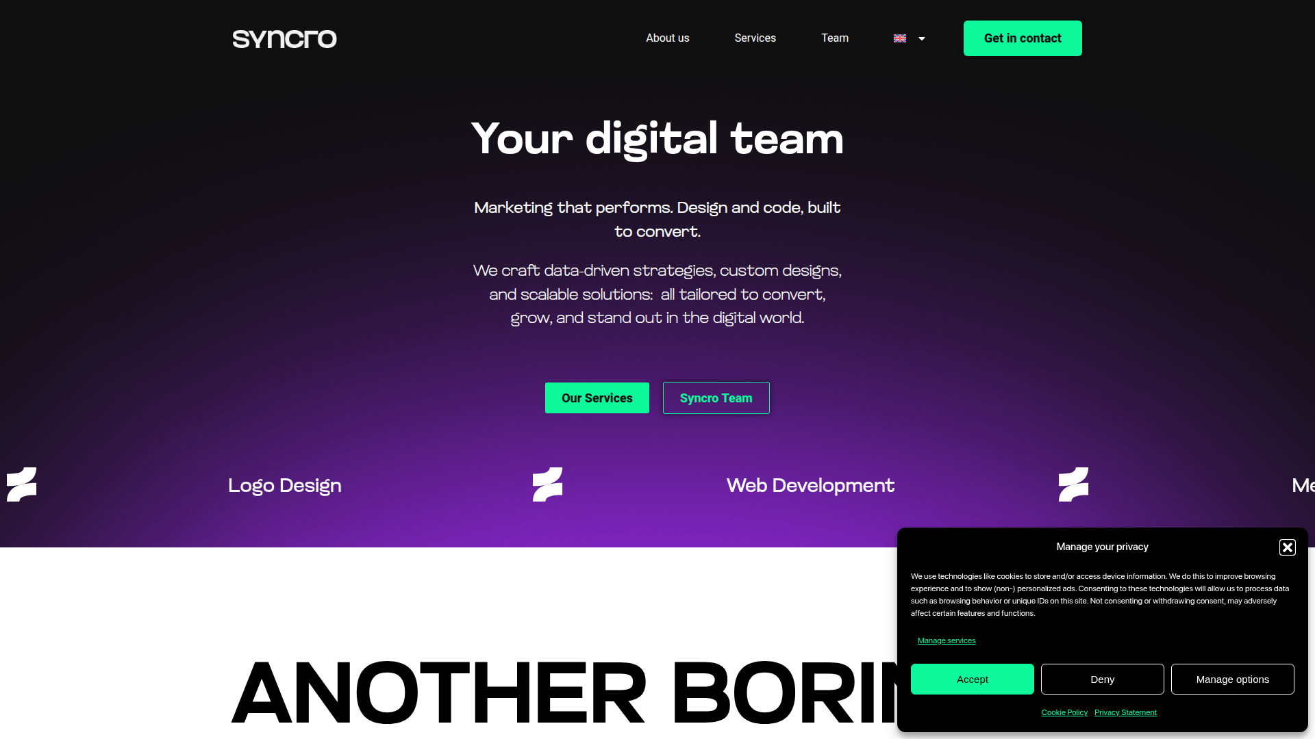 Syncro Agency screenshot