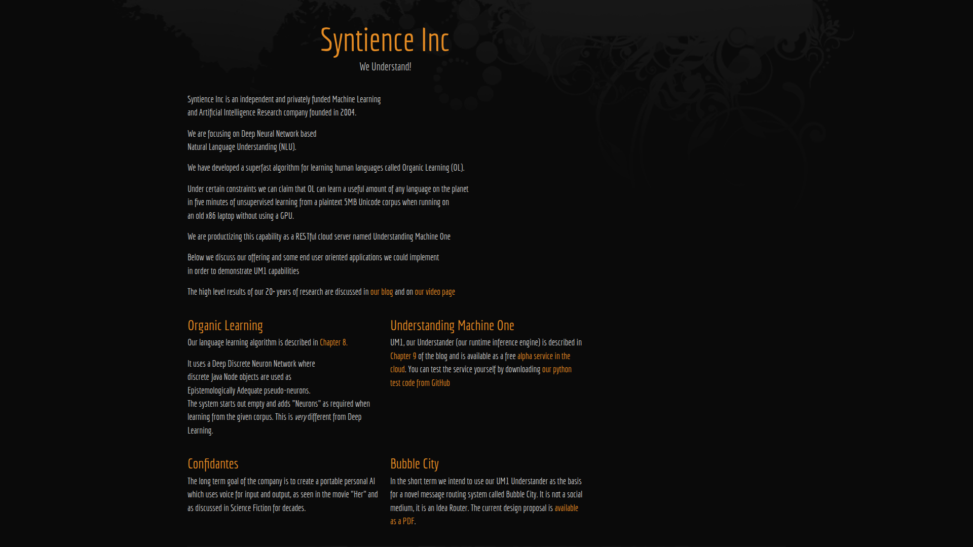 Syntience Inc screenshot