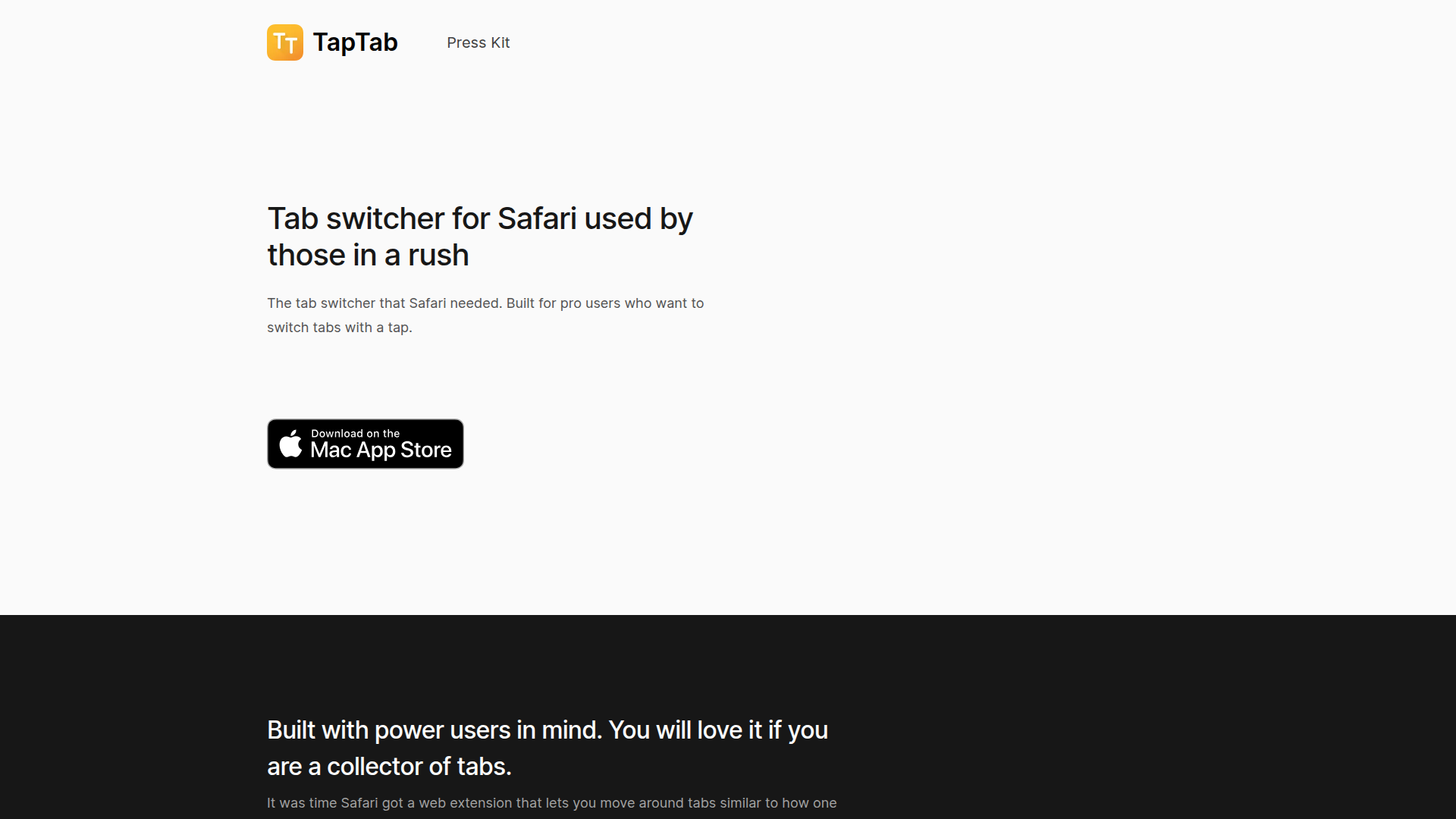 TapTab screenshot