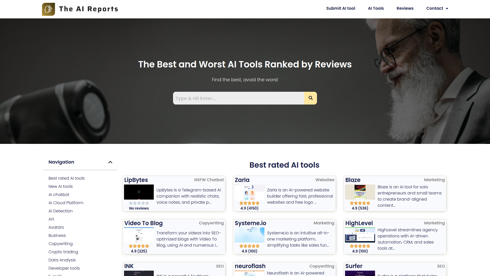 The AI Reports screenshot