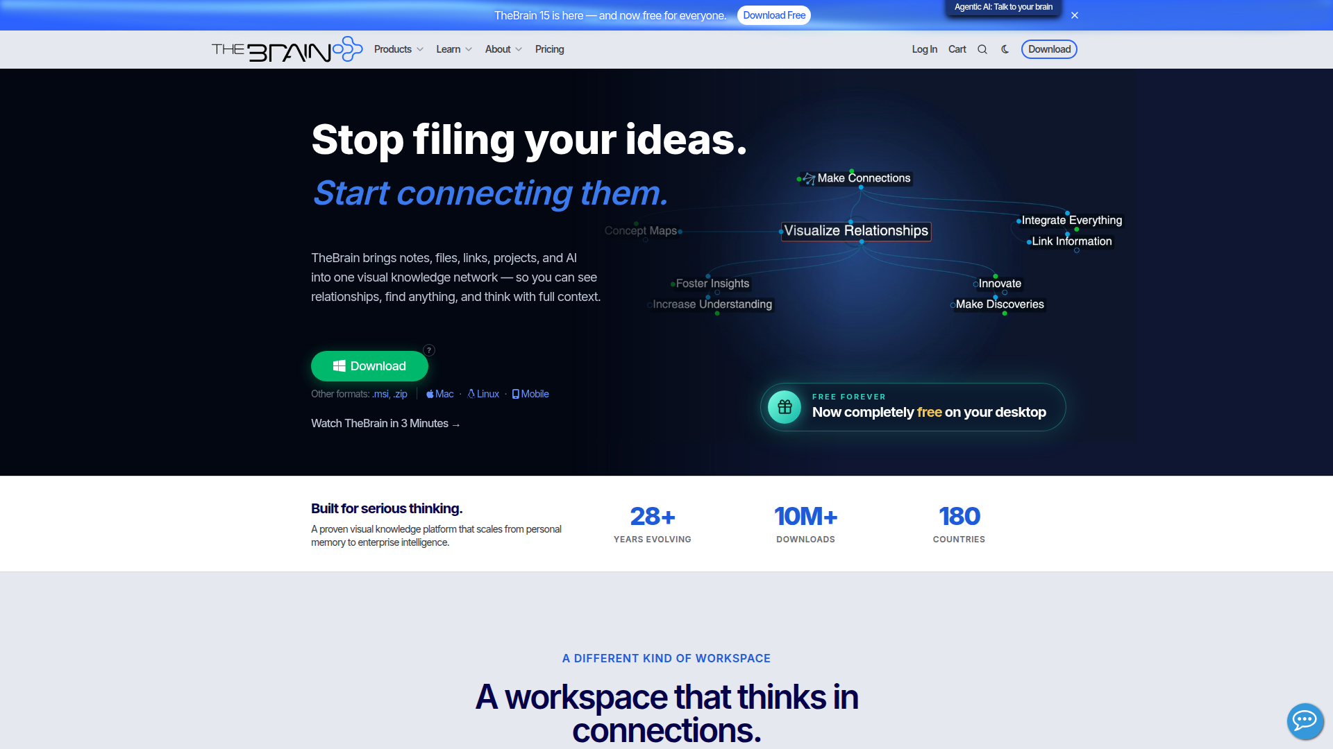 TheBrain screenshot