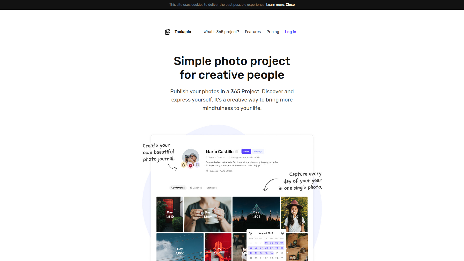Tookapic screenshot