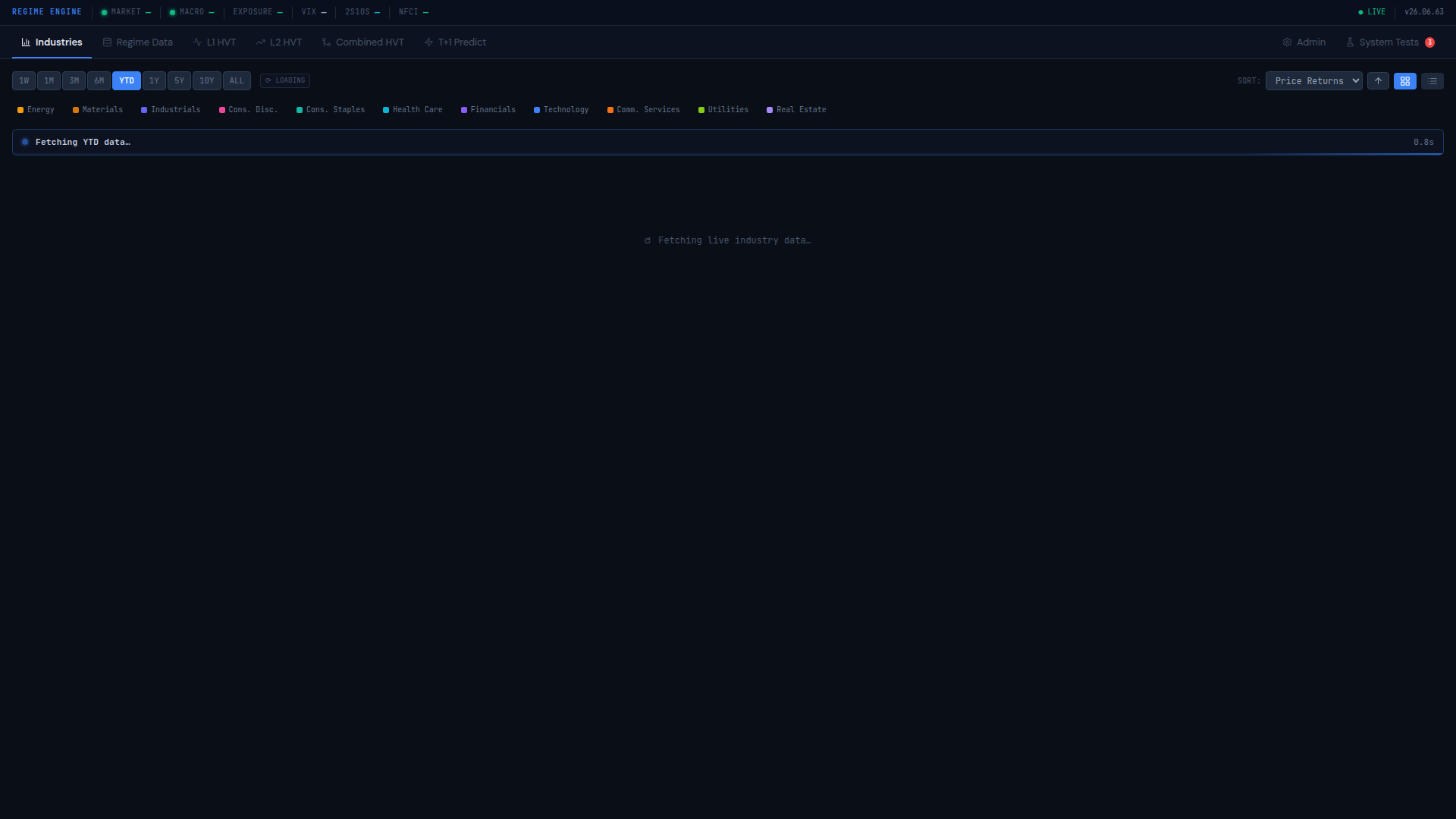 Regime Engine screenshot