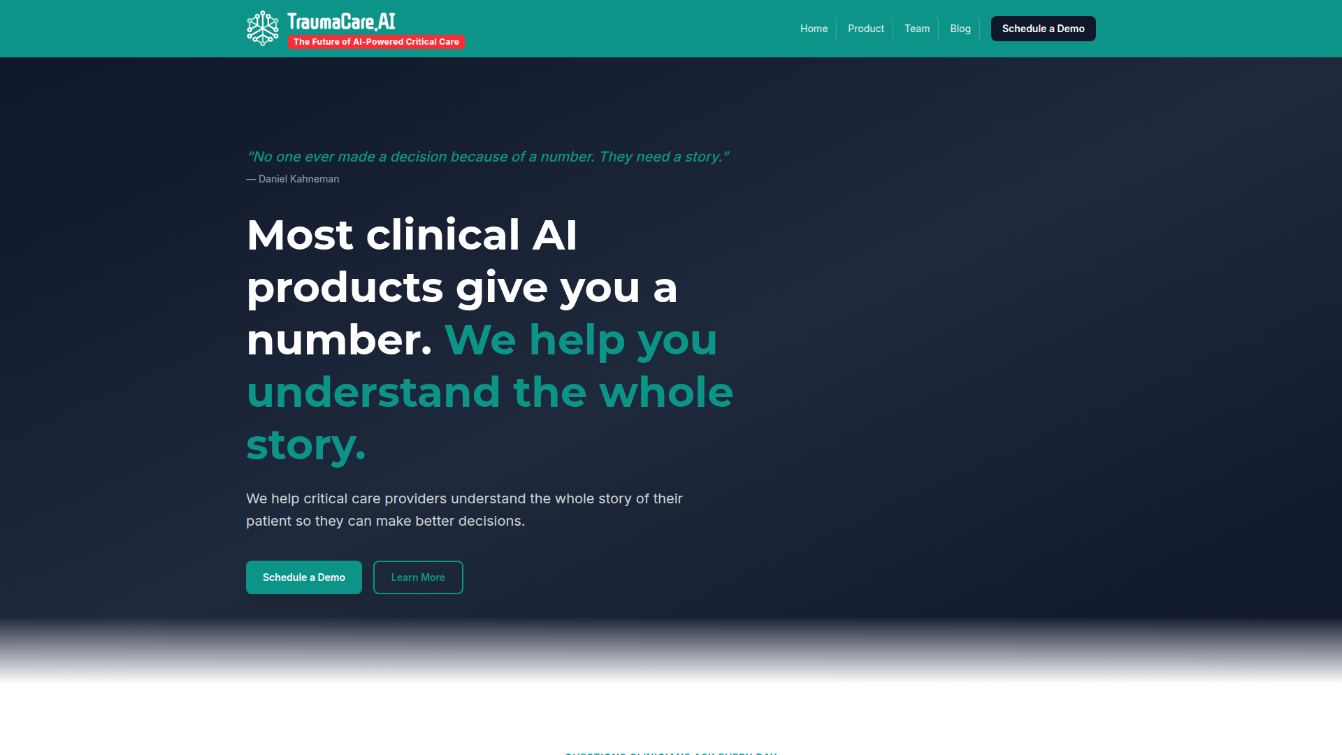 TraumaCare.AI screenshot