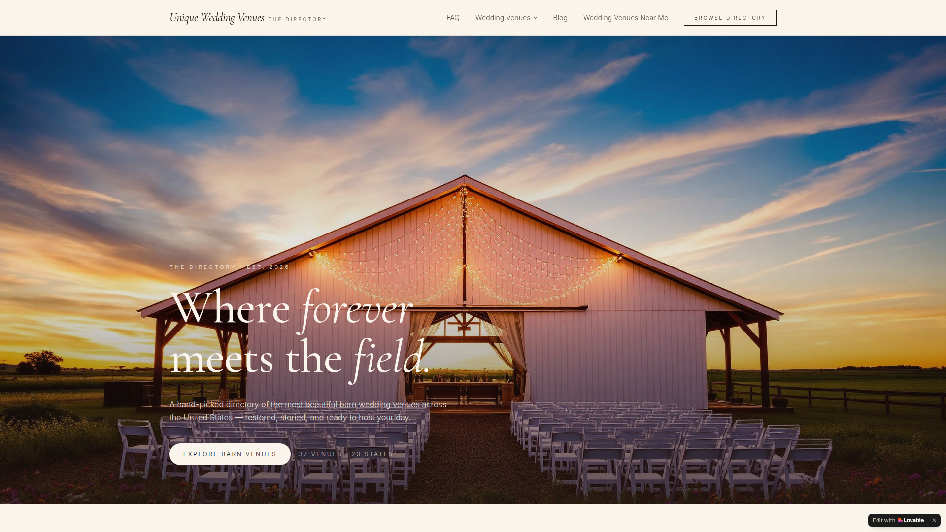 Unique Wedding Venues screenshot