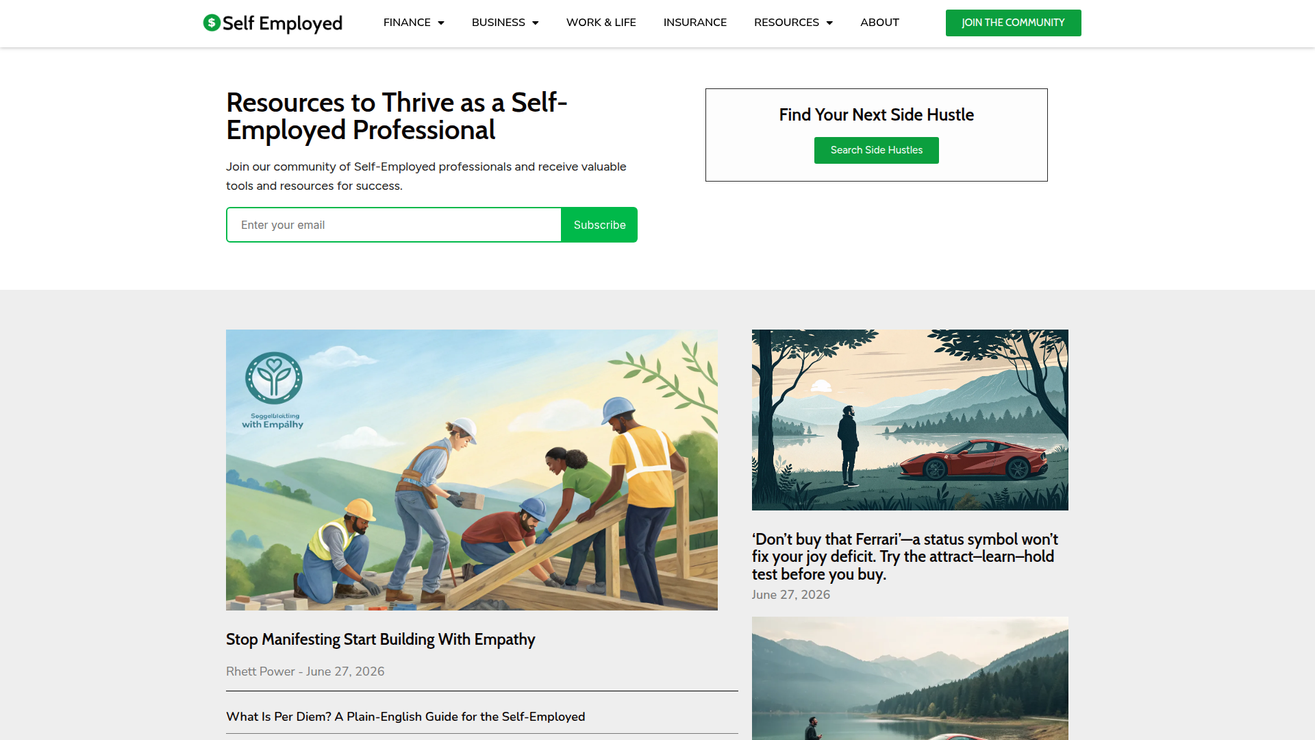 Self Employed screenshot