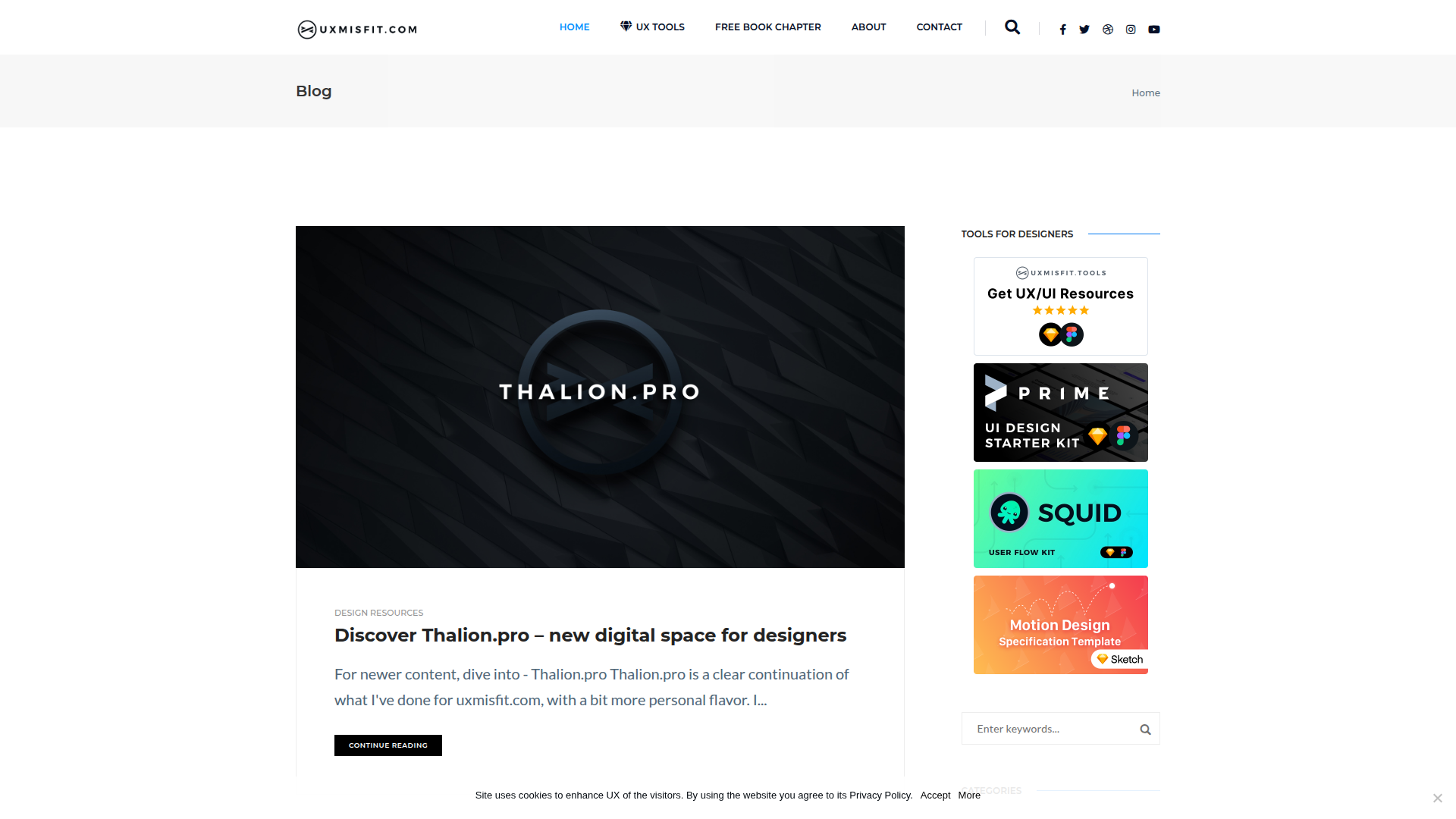 UXMISFIT.COM screenshot