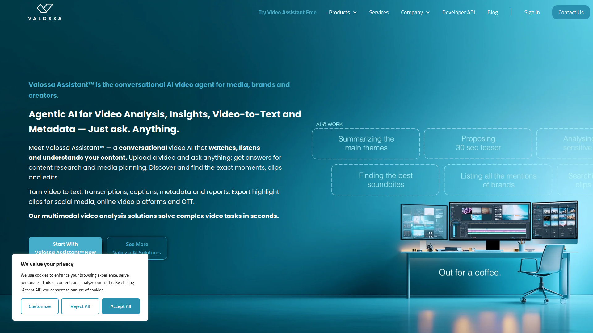 Valossa screenshot