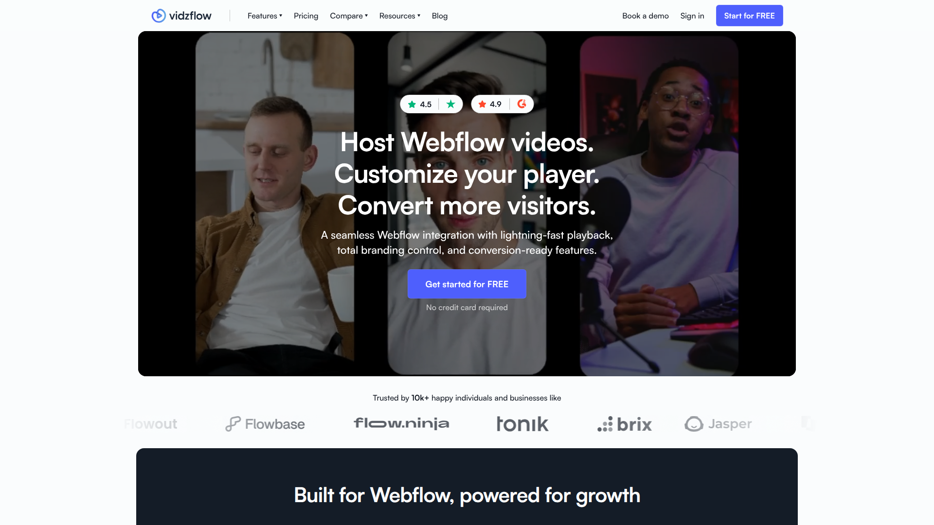 Vidzflow screenshot