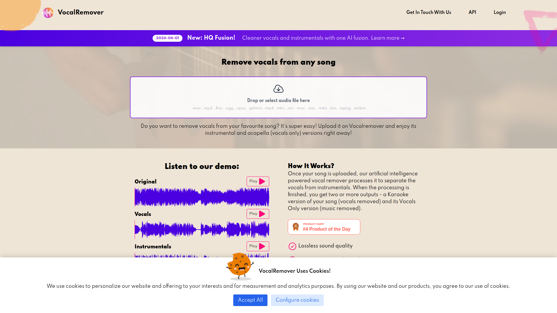 VocalRemover screenshot