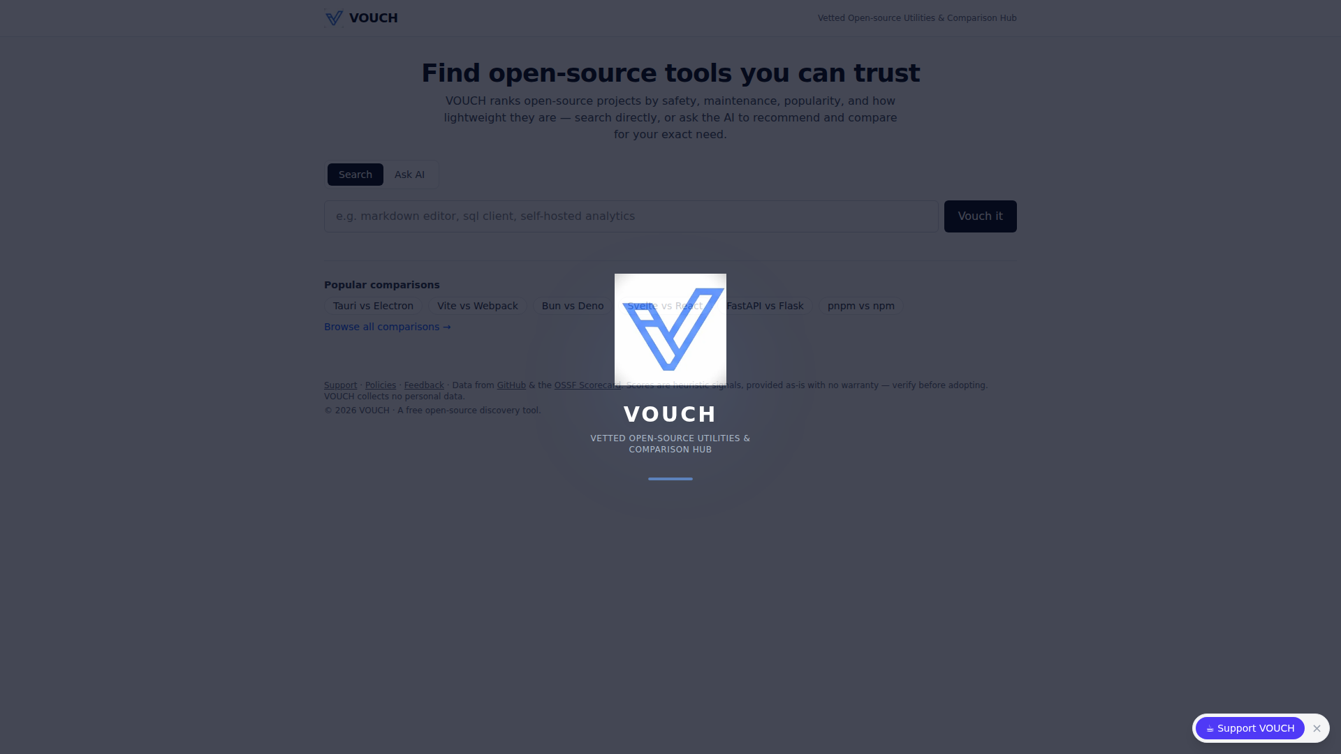 VOUCH screenshot