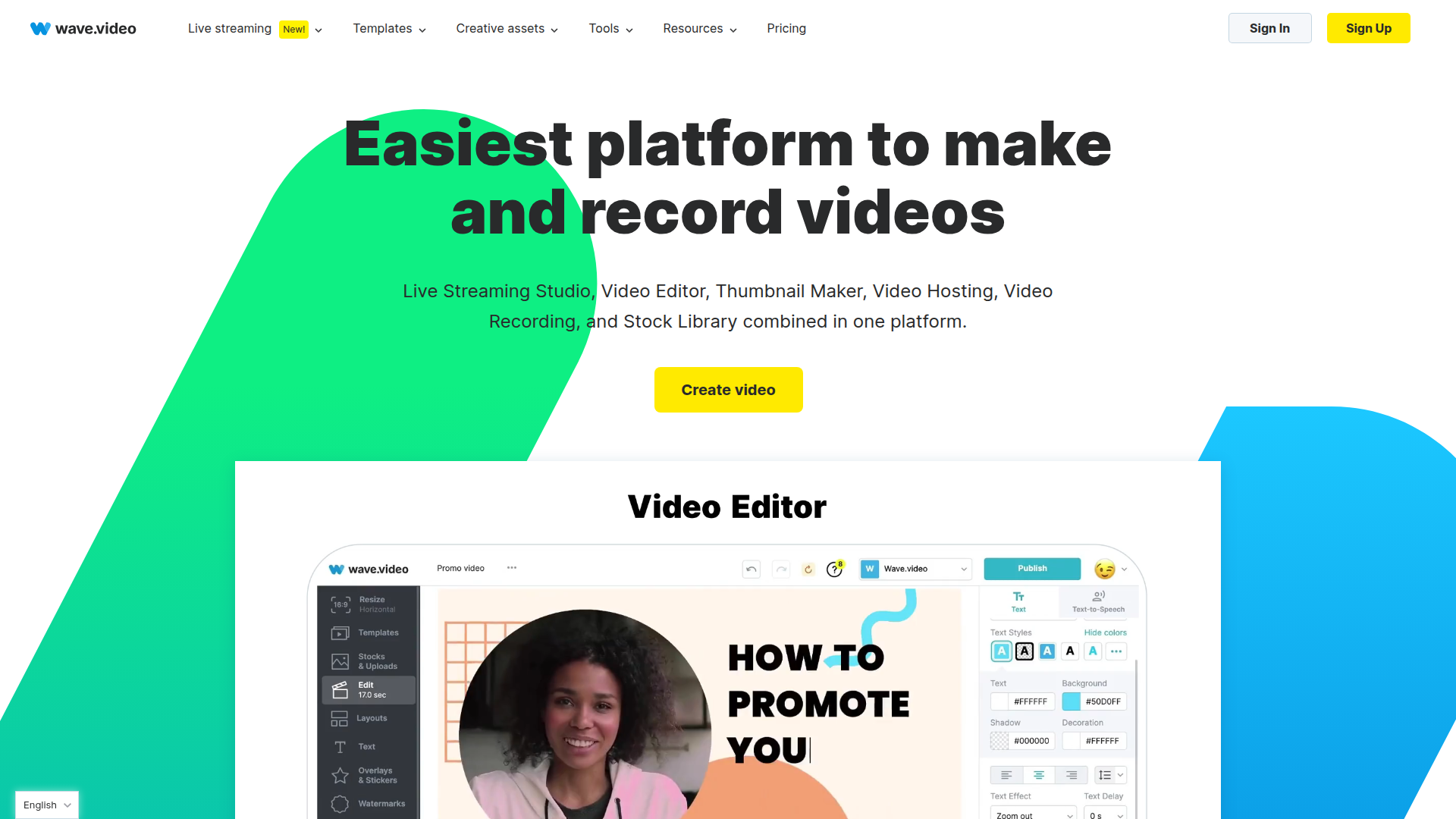 Wave.video screenshot