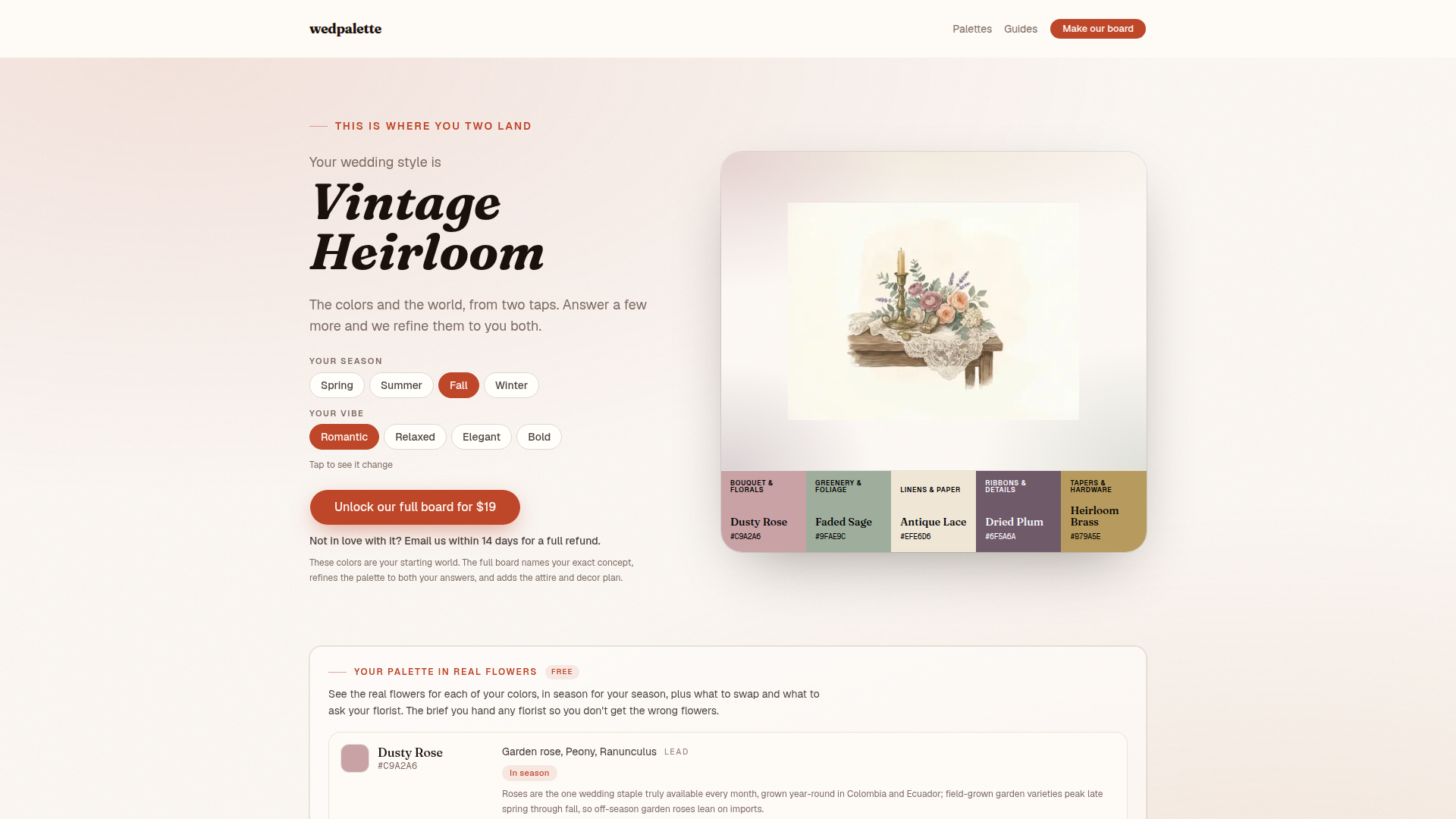 wedpalette screenshot