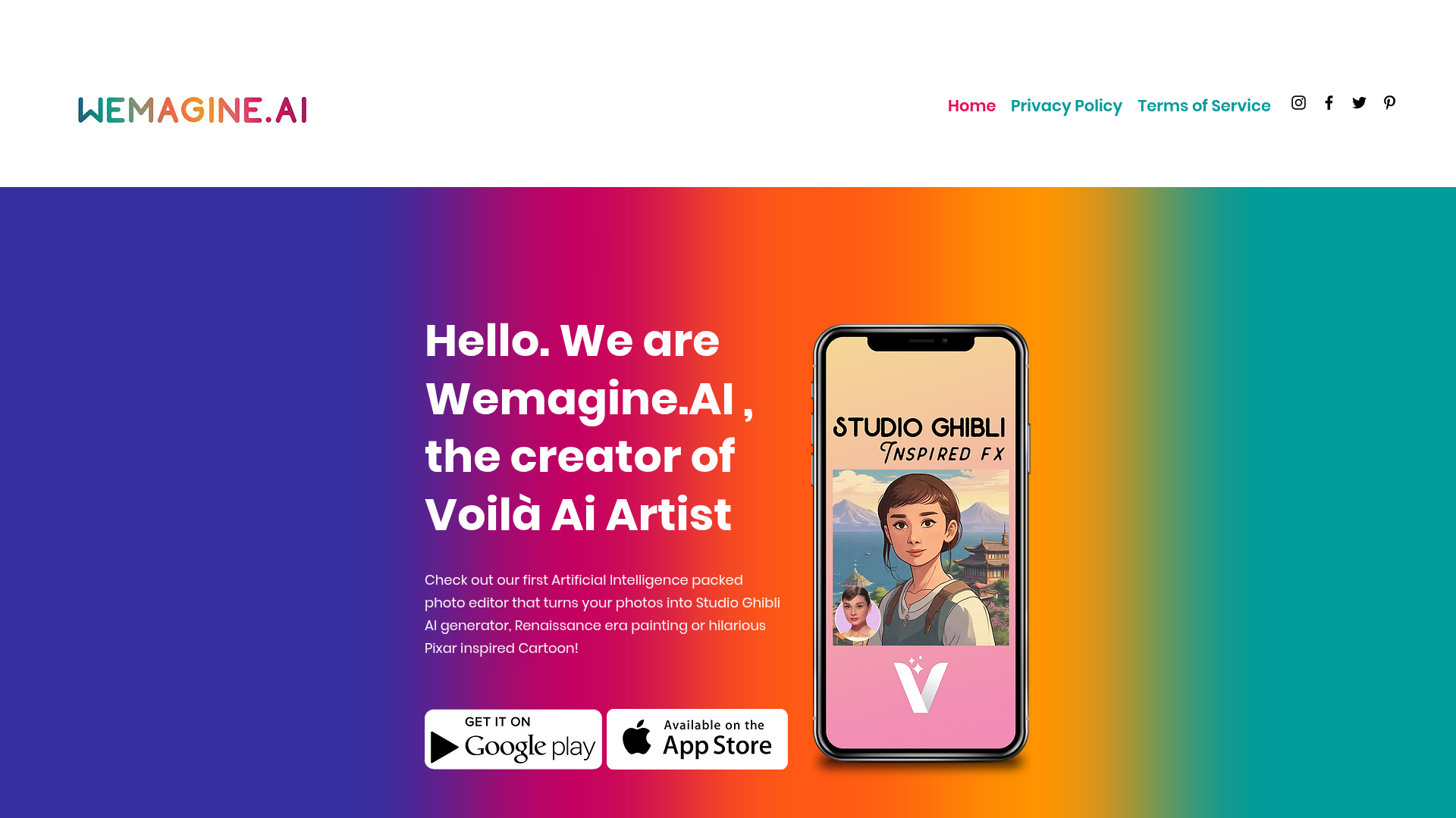 Wemagine.ai screenshot