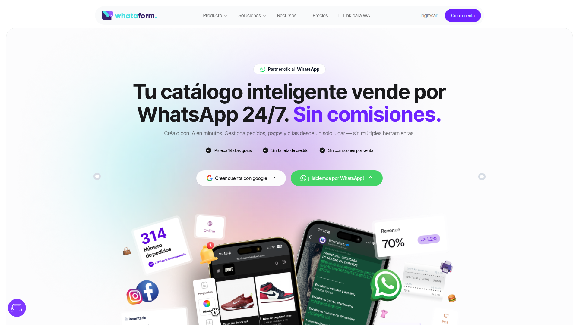 Whataform screenshot