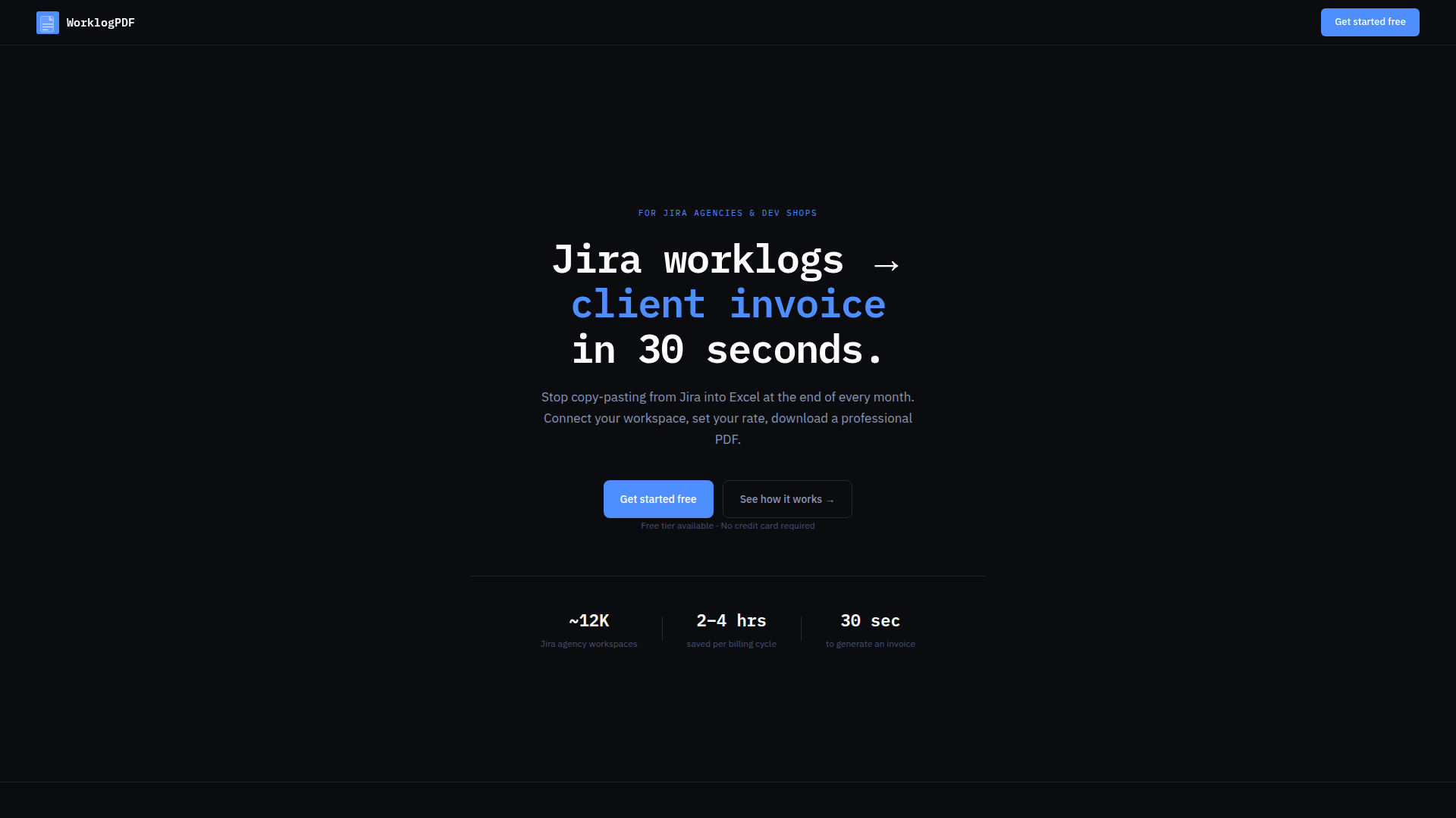 WorklogPDF screenshot